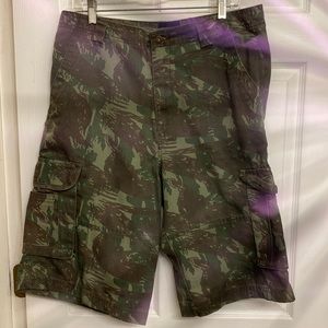 Swiss Cross Men's Camo Cargo Shorts Size 32